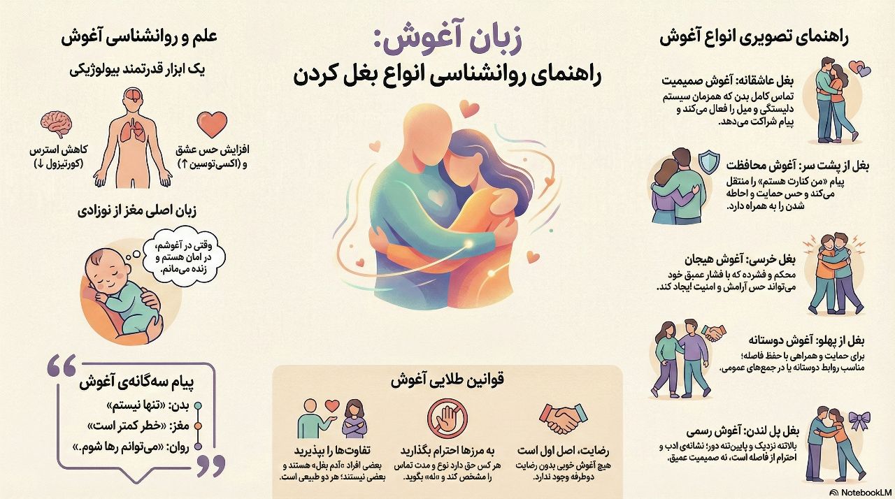 ۱۱ نوع بغل کردن (فواید بغل عاشقانه چیست؟) 2 انواع بغل کردن
