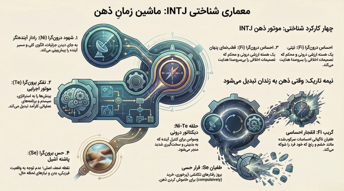 معماری شناختی INTJ: ماشین زمانِ ذهن